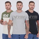 Kit 3 Camisetas Vibe Masculina - Foto 7