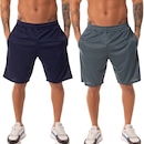 Kit 2 Bermudas Helanca Esportiva Fristyle com Bolso Masculina - Foto 3