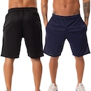 Kit 2 Bermuda Helanca Academia Corrida Esportiva Bolso Masculina - Foto 3