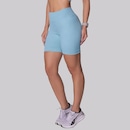 Shorts Canelado Selene Sem Costura Feminino - Foto 1