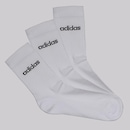 Kit 3 Pares de Meia Cano Alto adidas Lin Crew Unissex - Foto 1