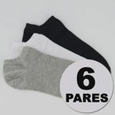 Kit 6 Pares de Meia Sapatilha Cano Invisível Selene Unissex - Foto 1