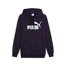 Blusão de Moletom Masculino Puma Essentials Logo Com Capuz - Foto 1