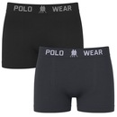 Kit 2 Cuecas Boxer Polo Wear Basic Infantil - Foto 1