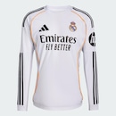 Camisa I Real Madrid 25/26 Manga Longa Masculina Adidas - Foto 2