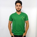 Camisa Itália Verde Cruzeiro Retrô Edição Especial Palestra Retrômania Masculina - Foto 4