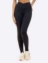 Calça Legging Metalic Feminina Manly Recortes - Foto 3