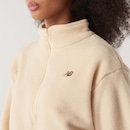 Blusão Feminino New Balance Fleece 1/2 Zíper - Foto 4