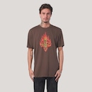 Camiseta Regular MCD Caveira Em Chamas Masculino - Foto 1