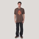 Camiseta Regular MCD Caveira Em Chamas Masculino - Foto 2