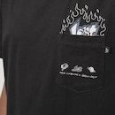Camiseta Lost Bolso Flames Masculino - Foto 3