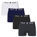 Cueca Boxer Polo Wear Basic - 4 Unidades - Infantil - Foto 1