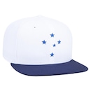 Boné Cruzeiro Vintage New Era Branco Aba Reta Futebol 9Fifty - Foto 6