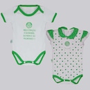 Body Palmeiras Heart FutFanatics - 2 Unidades - Infantil - Foto 1