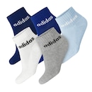 Meia Infantil Adidas Ankle Linear  - 25 ao 28 - 5 Pares Sortidos - Foto 1