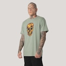 Camiseta Regular MCD Caveira Camuflado Masculino - Foto 1