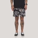 Shorts com Elástico MCD Caveiras e Rosas Masculina - Foto 2