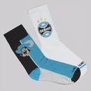 Meias Cano Medio Rikam Infantil Grêmio 2 Pares - Foto 1