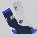 Meia Cano Alto Rikam Cruzeiro Performance - 2 Pares - Unissex - Foto 1