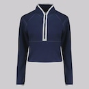 Blusão de Moletom Feminino Fila sem Capuz Cotton Blend Future Sports Ziper - Foto 1