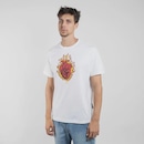 Camiseta Regular MCD Corazón En Llamas Masculina - Foto 4