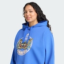 Blusão de Moletom com Capuz Feminino adidas x FARM Plus Size - Foto 5