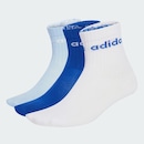 Meias Infantil Adidas Linear Crew - 3 Pares por pacote - Foto 3