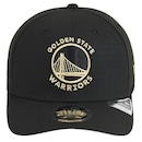 Boné Masculino New Era 970SS Stretch Golden State Warriors NBA Gold - Foto 3