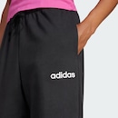 Calça Moletinho Feminina Adidas Essentials Linear Cuffed - Foto 6