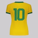 Camisa do Brasil FutFanatics Retrô 1970 Feminina - Foto 2