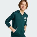 Blusão de Moletom Infantil Adidas Zíper Seasonals Essentials Collegiate - Foto 4