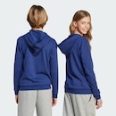 Blusão de Moletom Infantil Adidas Zíper Seasonals Essentials Collegiate - Foto 6