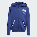 Blusão de Moletom Infantil Adidas Zíper Seasonals Essentials Collegiate - Foto 2