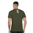 Camiseta Masculina Adidas Own The Run 3 Listras - Foto 2