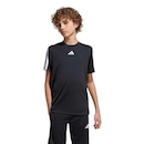 Camiseta adidas Train Essentials 3 Stripes Infantil - Foto 1