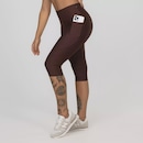 Calça Corsário Cintura Alta Recortes Bolso - Feminina - Foto 3