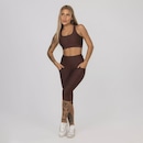 Calça Corsário Cintura Alta Recortes Bolso - Feminina - Foto 6