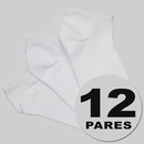 Kit Meia Cano Curto Selene Sapatilha 12 Pares Unissex - Foto 1