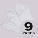 Kit Meia Cano Curto Selene Sapatilha 9 Pares Unissex - Foto 1