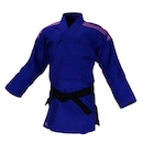 Kimono Judô adidas Quest J690 Azul/Rosa - Foto 3