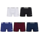 Kit 5 Cuecas Puma Boxer Sem Costura Masculina - Foto 1