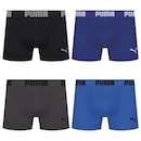 Kit 4 Cuecas Puma Boxer Sem Costura Masculina - Foto 1
