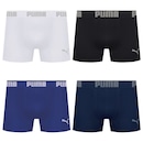 Kit 4 Cuecas Puma Boxer Sem Costura Masculina - Foto 1