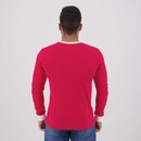 Camisa Manga Longa FutFanatics Internacional Retrô 1975 Masculina - Foto 3