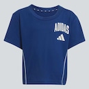 Camiseta adidas GL Tee Azul Infantil - Foto 4