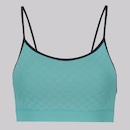 Top Selene Quadriculado Sem Costura com Bojo Removível - Foto 2