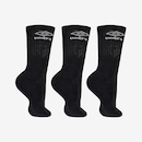 Meia Cano Longo Unissex Umbro Tripack Unisex - Foto 2