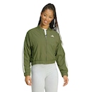 Jaqueta Feminina adidas Bomber 3 Stripes - Foto 1