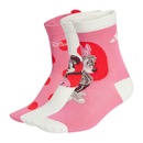 Kit Meia Infantil adidas Minnie Disney - 3 Pares - Foto 1