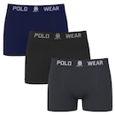 Cueca Boxer Polo Wear Basic - Infantil - 3 unidades - Foto 1